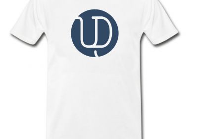T-shirt Upside Down Kinderen - Wit/blauw 
