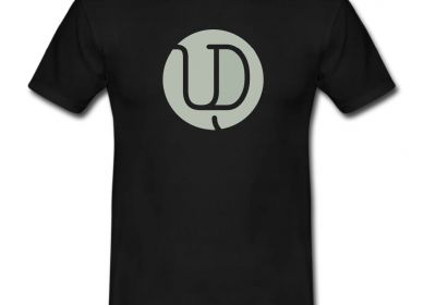 T-shirt Upside Down Kinderen - zwart/krijt